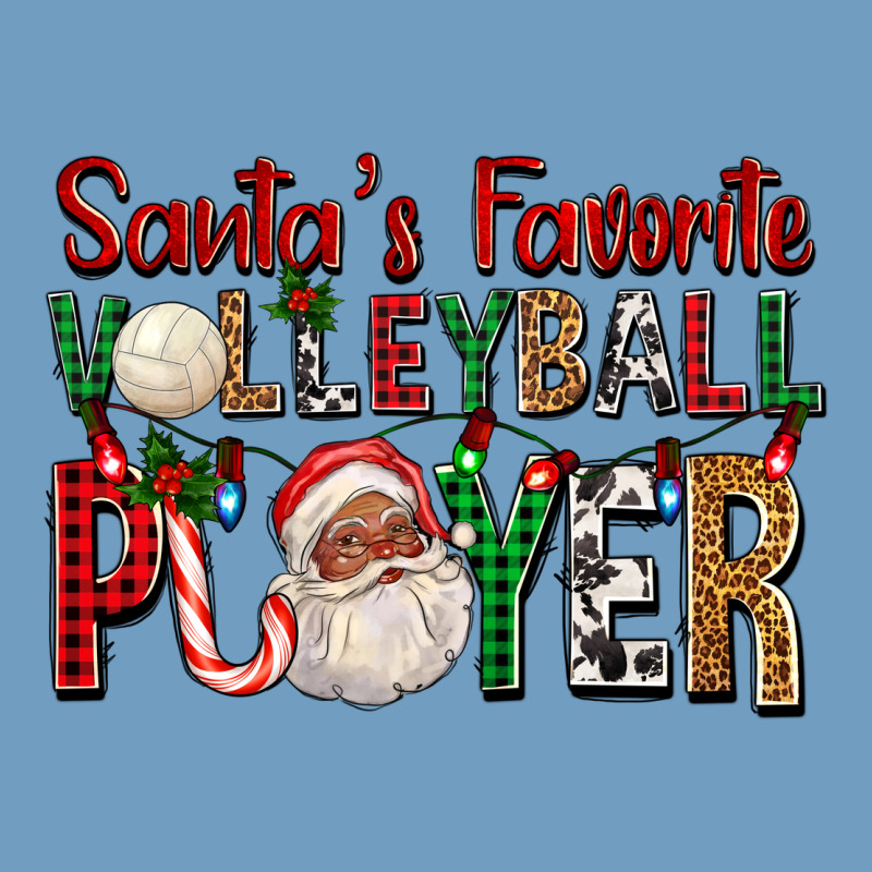 Afro Santa's Favorite Volleyball Player For Christ Urban Heavy Tee by FaDigitalArtStudio | Teevron