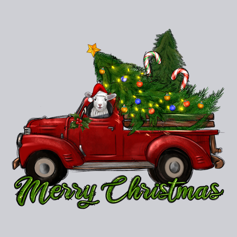 Merry Christmas Baby Sheep Trees With Truck Heavyweight Sweatshirt by RanaPortraitStore | Teevron