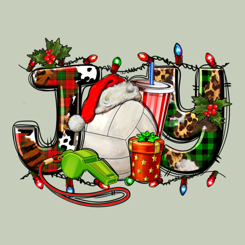 Joy With Volleyball And Santa's Hat Long Sleeve Tee by AdoDesignShop | Teevron