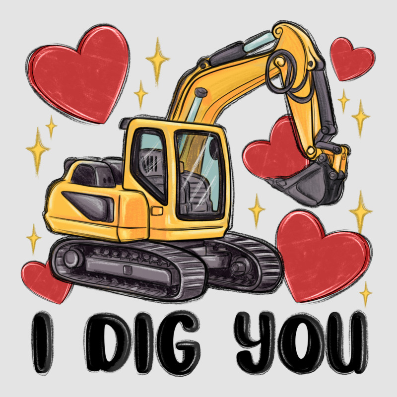 I Dig You Valentines Excavator Premium Sweatshirt by MaliasSmallBusiness | Teevron