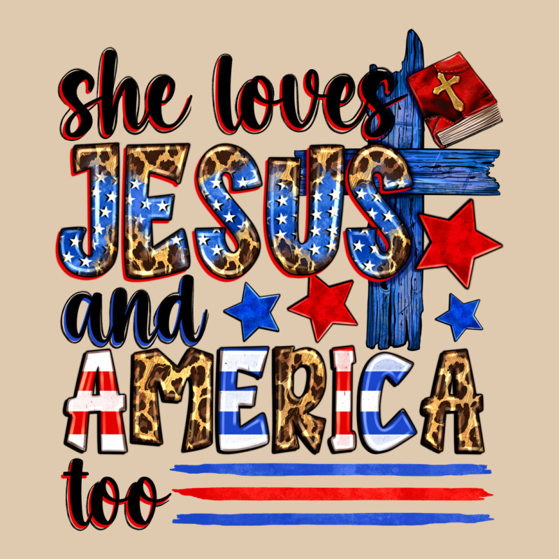She Loves Jesus And America Too Heavyweight Sweatshirt by Zillion Design Studio | Teevron