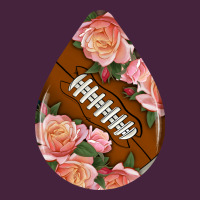 American Football And Western Roses Teardrop Classic Tee | Teevron