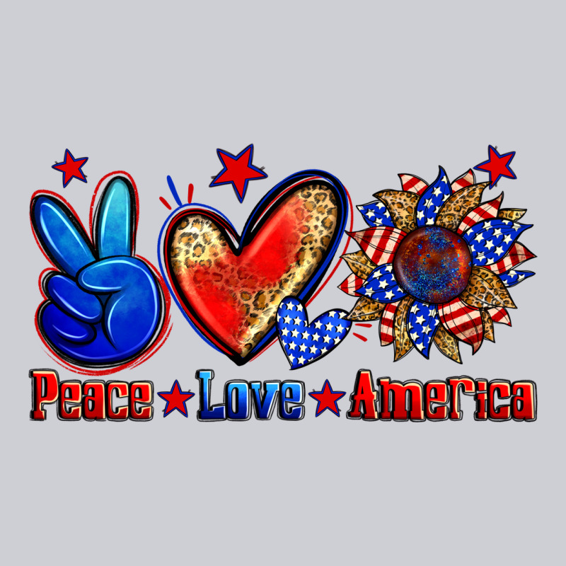 Peace Love America Heavyweight Sweatshirt by Zillion Design Studio | Teevron