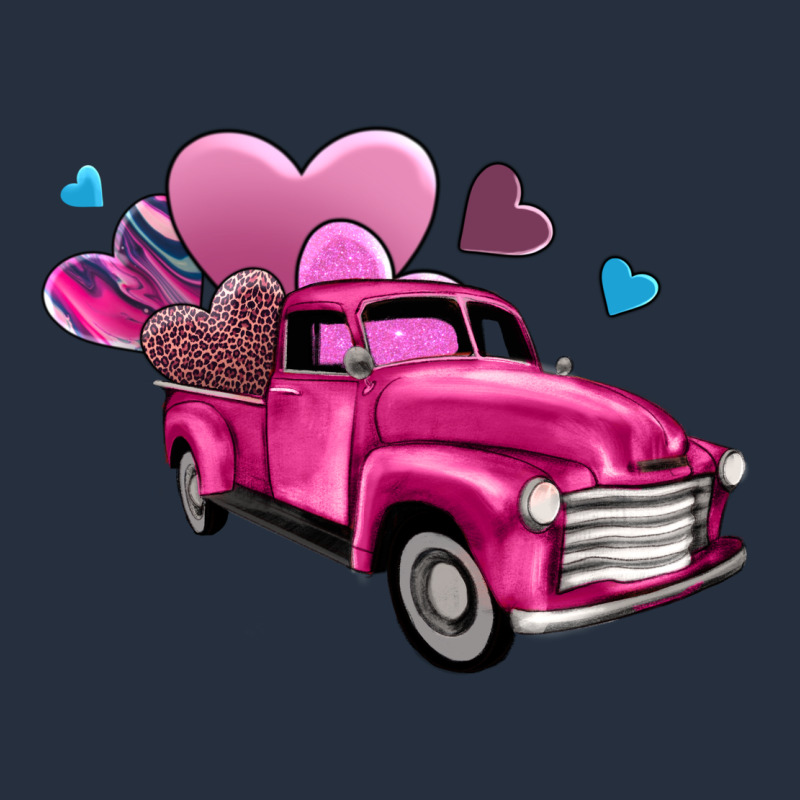 Truck With Hearts Zipper Hoodie by AdoDesignShop | Teevron