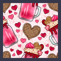 Valentines Day Milkshake Seamless Pattern Long Sleeve Tee | Teevron