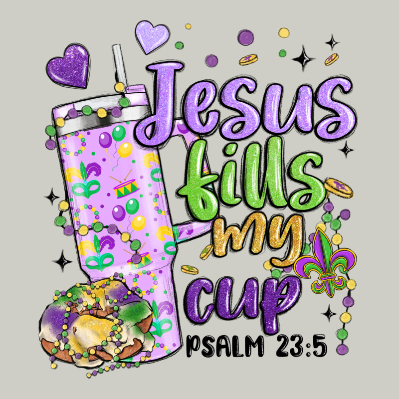 Mardi Gras Jesus Fills My Cup Heavyweight Hoodie by MaliasSmallBusiness | Teevron