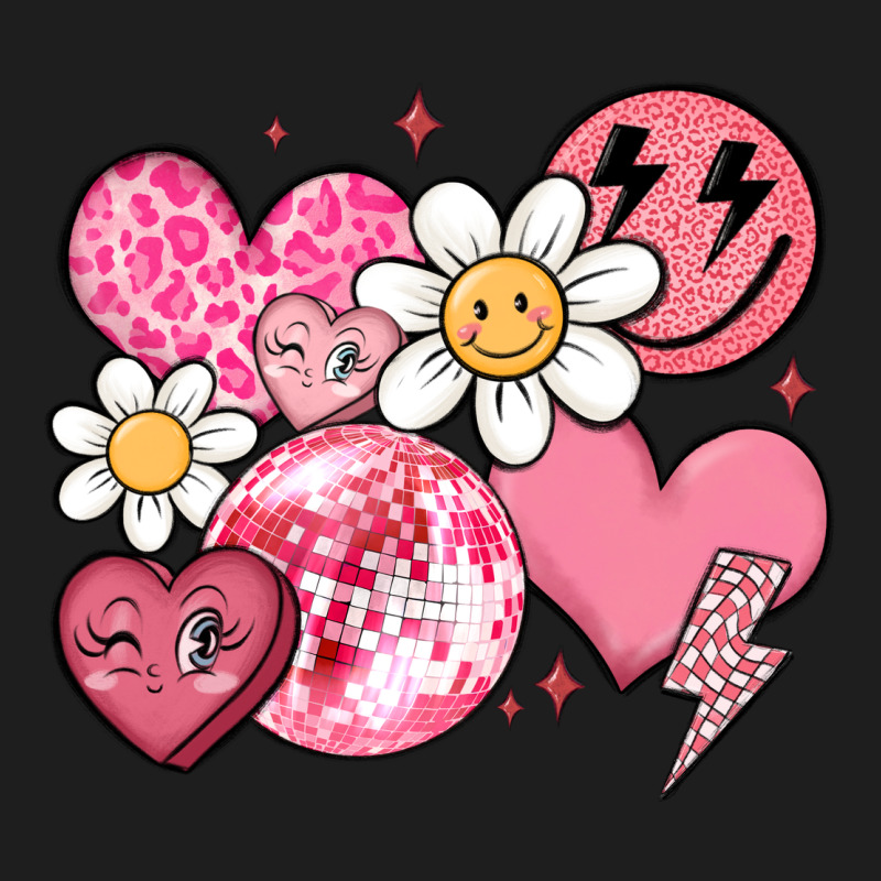 Retro Valentines Day Heavyweight Hoodie by MaliasSmallBusiness | Teevron