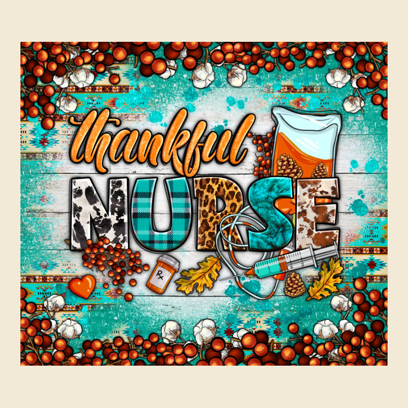 Thankful Nurse Fall Tumbler Premium Hoodie by BundleAndBundleShop | Teevron