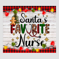 Santa's Favorite Nurse Premium Hoodie | Teevron