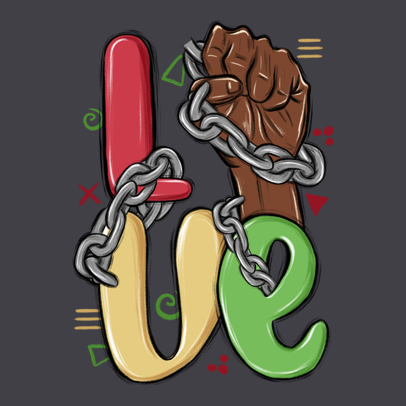 Love Juneteenth Heavyweight Hoodie by MaliasSmallBusiness | Teevron
