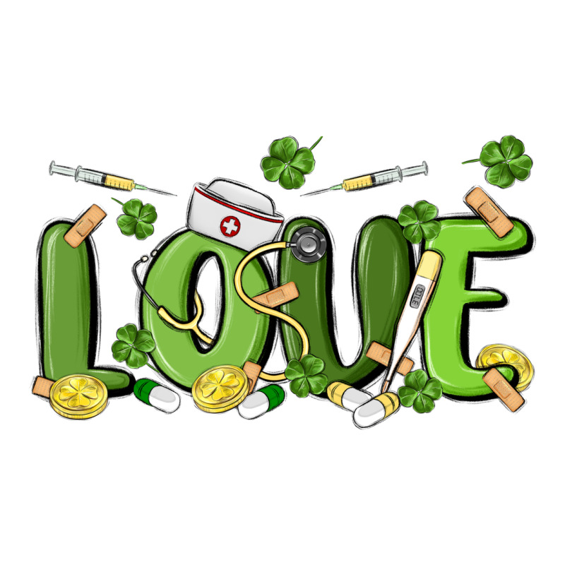 St Patricks Love Nurse Heavyweight Hoodie by MaliasSmallBusiness | Teevron