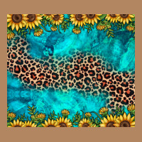 Leopard Turquoise Sunflower Long Sleeve Tee | Teevron