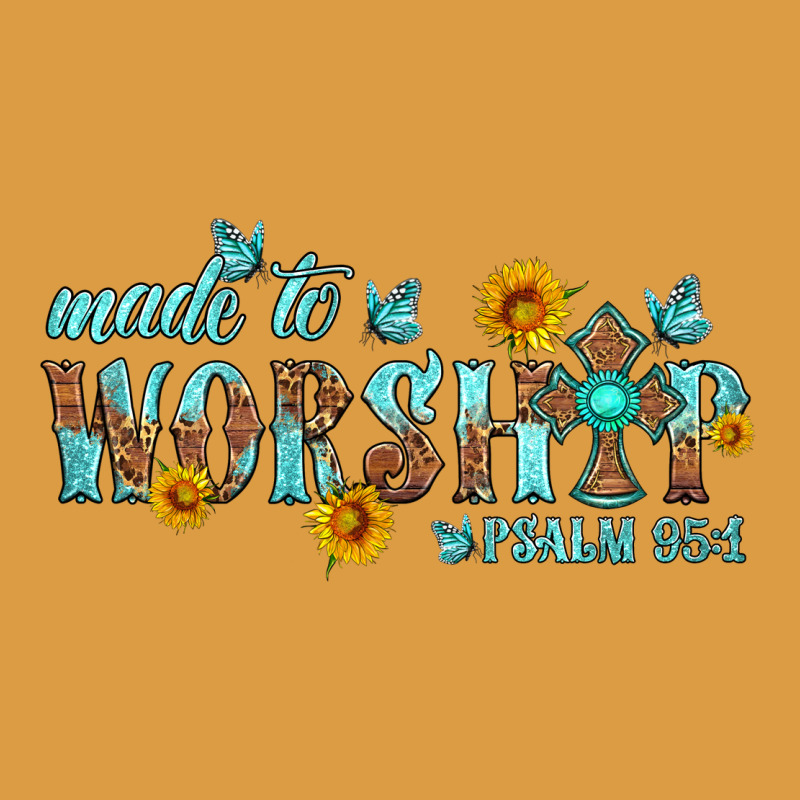 Made To Worship With Sunflowers Urban Heavy Tee by HRA Design Shop | Teevron