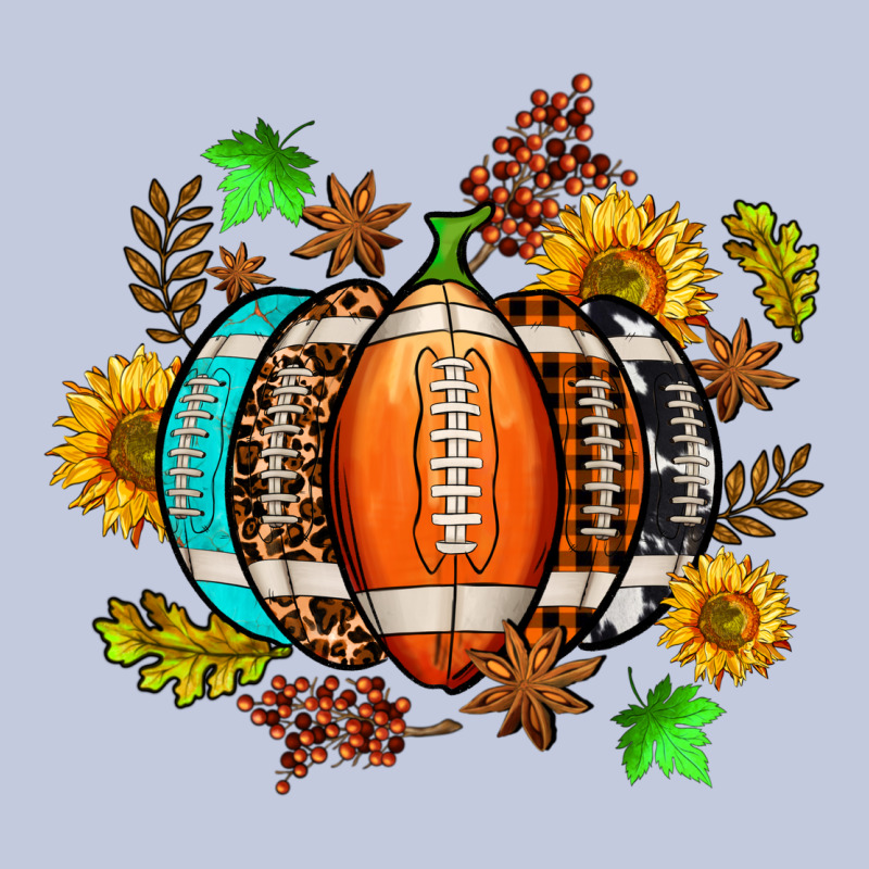 Fall Football Sunflower And Fall Long Sleeve Tee by AdoDesignShop | Teevron