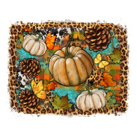 Fall Pumpkin Background Premium Hoodie | Teevron
