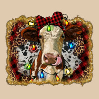 Heifer Cow Christmas Western Background Heavyweight Sweatshirt | Teevron