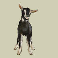 Hand Drawn Baby Alpine Goat Heavy Core Tee | Teevron