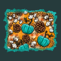Fall Pumpkin Distressed Background Premium Hoodie | Teevron