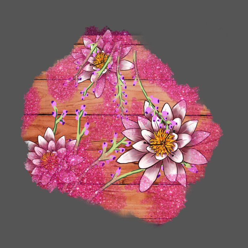 V.d  Lavender And Lotus Patches Zipper Hoodie by AdoDesignShop | Teevron