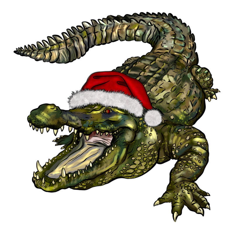 Christmas Alligator Premium Tee by BarkalooDesign | Teevron
