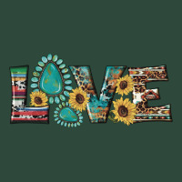 Western Gemstone Sunflowers Serape Leopard Turquoise Love Zipper Hoodie | Teevron