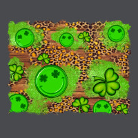 Shamrock Glitter Leopard And Wood Background Zipper Hoodie | Teevron