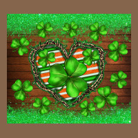 St.patricks Heart Shamrocks Glitter Premium Tee | Teevron