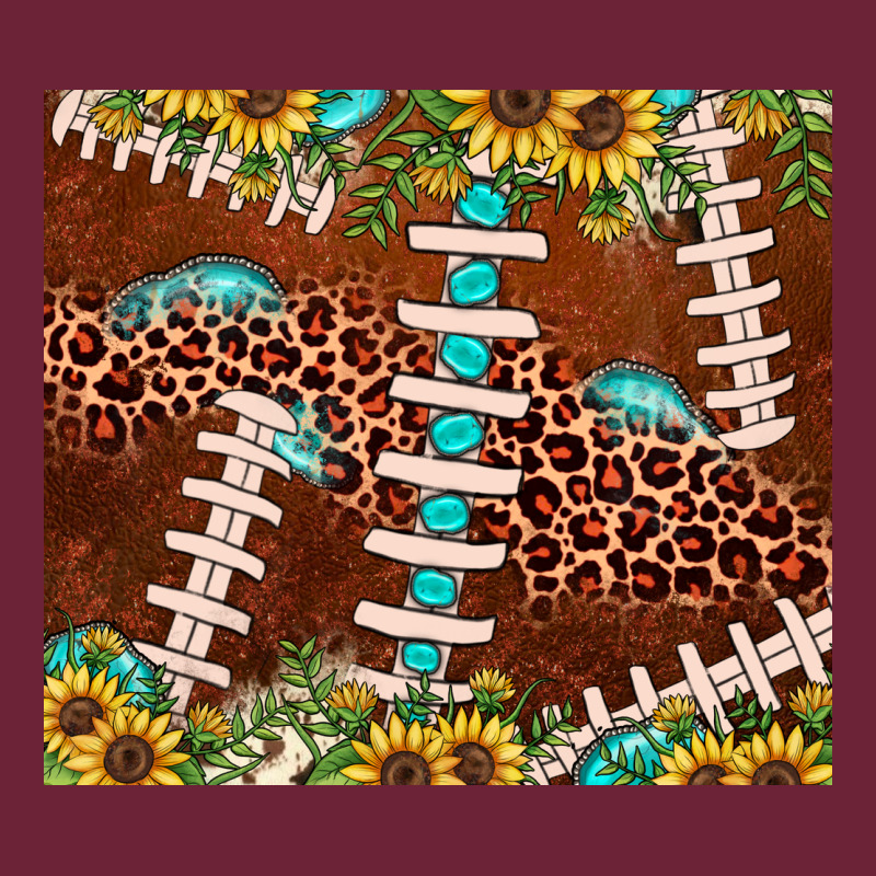 Football Leopard Gemstone Sunflower Long Sleeve Tee by JahusDesignShop | Teevron