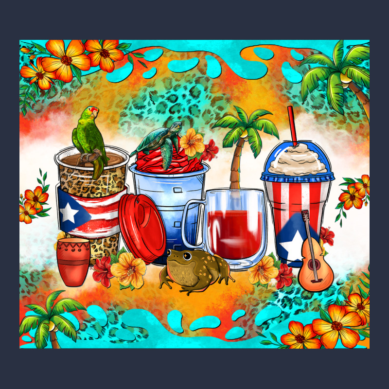 Puerto Rico Coffee Cups Heavyweight Sweatshirt by Zillion Design Studio | Teevron
