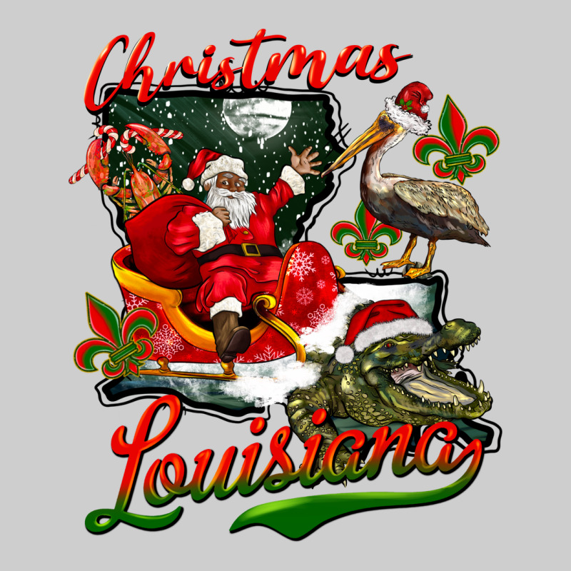 Louisiana Christmas With  Afro Santa Premium Tee by BarkalooDesign | Teevron