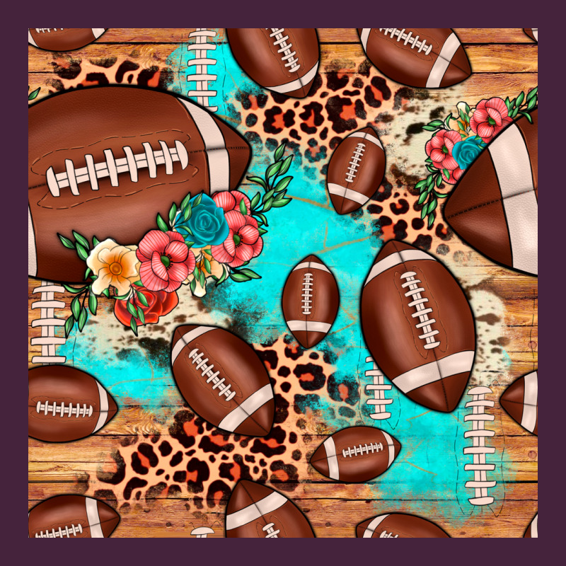 Football Leopard Cowhide Seamless Pattern Long Sleeve Tee by JahusDesignShop | Teevron