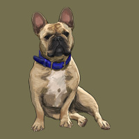 French Bulldog With Royal Blue Vintage Hoodie | Teevron