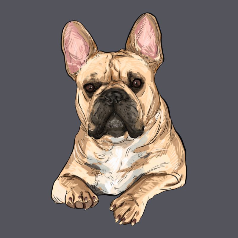 French Bulldog Sitting Vintage Hoodie by RanaPortraitStore | Teevron