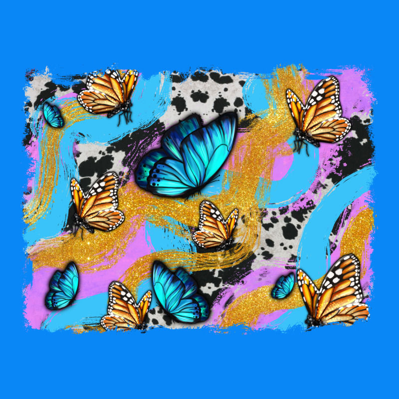 Easter Butterfly With Glitter And Cowhide  Background Zipper Hoodie by Artiststas | Teevron