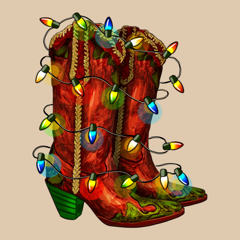 Christmas Western Boots With Lights Heavyweight Sweatshirt by RanaPortraitStore | Teevron