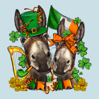 St Patricks Donkeys With  Shamrocks Ladies Tee | Teevron