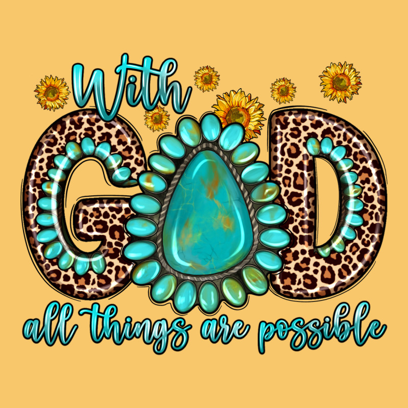 With God All Things Are Possible Gemstone Vintage Hoodie by Zillion Design Studio | Teevron