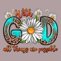 With God All Things Are Possible Daisy Vintage Hoodie | Teevron
