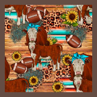 Football Hereford Sunflower Seamless Pattern Long Sleeve Tee | Teevron