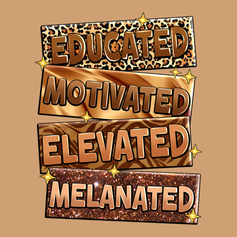 Educated Motivated Elevated Melanated Vintage Tee by Zillion Design Studio | Teevron