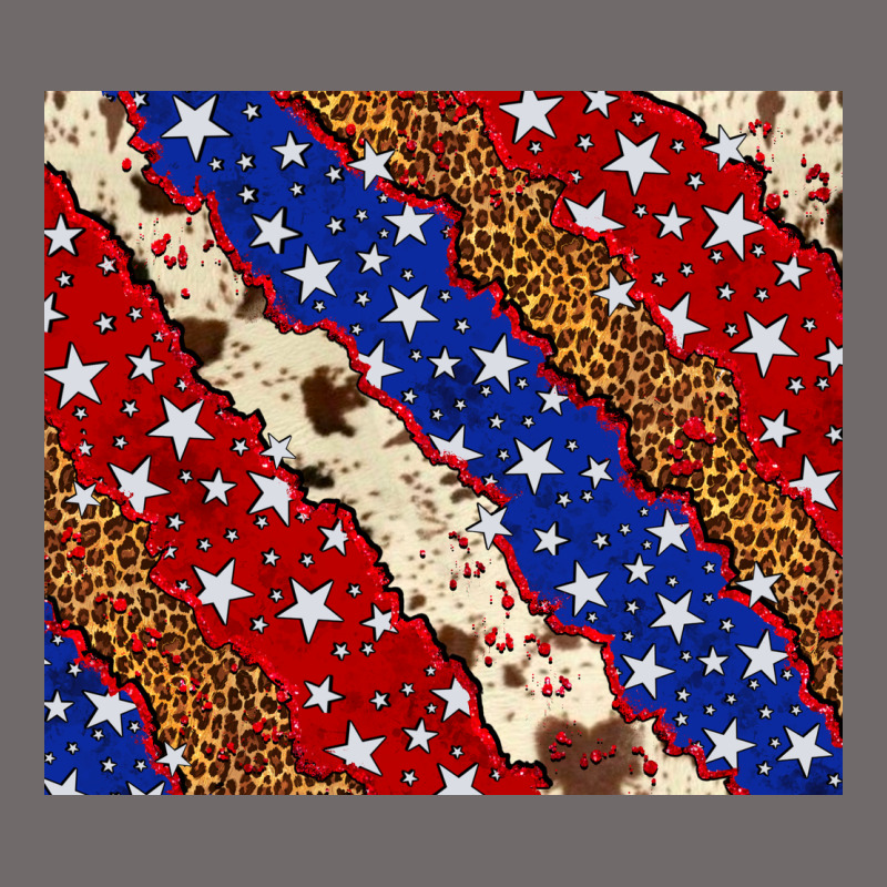 4th Of July Usa Flag Leopard Cowhide 20oz Tumbler Urban Heavy Tee by Neo Western | Teevron