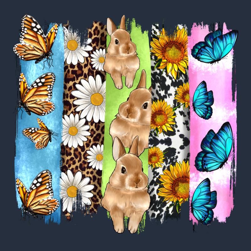 Easter Bunny Butterfly Daisy And Sunflower With Cowhide And  Leopard B Zipper Hoodie by Artiststas | Teevron