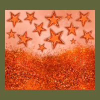 Orange Glitter Star Classic Tee | Teevron