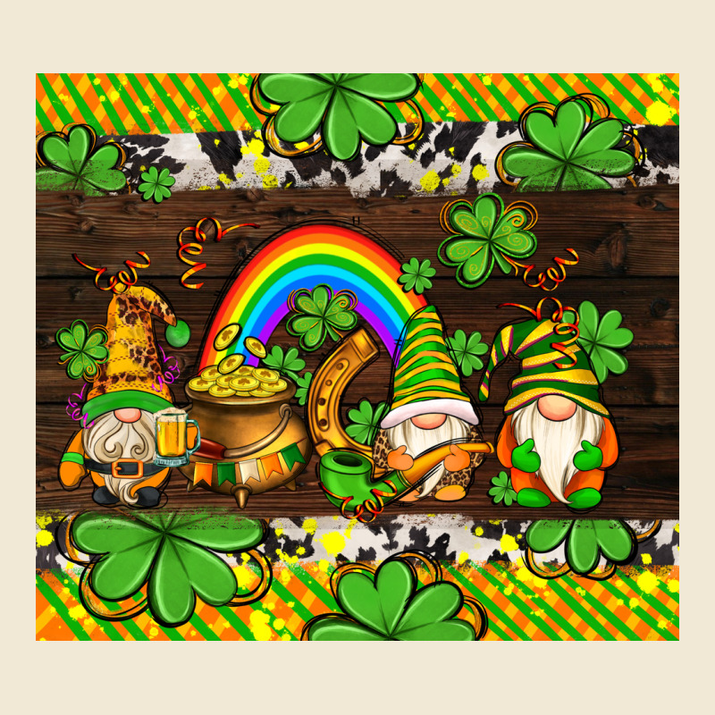 Western St Patricks Gnomes Ladies Tee by AdoDesignShop | Teevron
