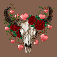 Valentine's Bull Skull Zipper Hoodie | Teevron