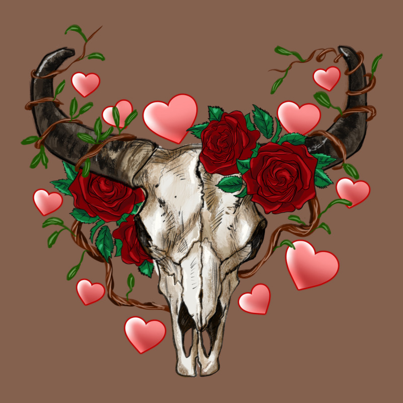 Valentine's Bull Skull Zipper Hoodie by AdoDesignShop | Teevron