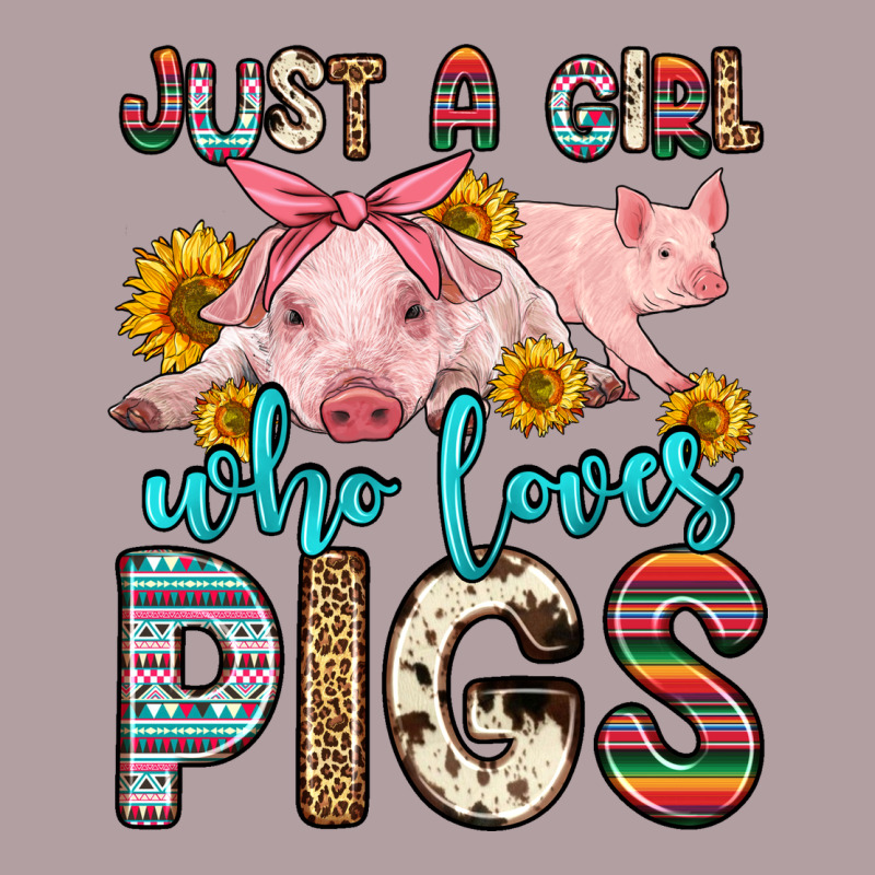 Just A Girl Who Loves Pigs Vintage Hoodie by Zillion Design Studio | Teevron