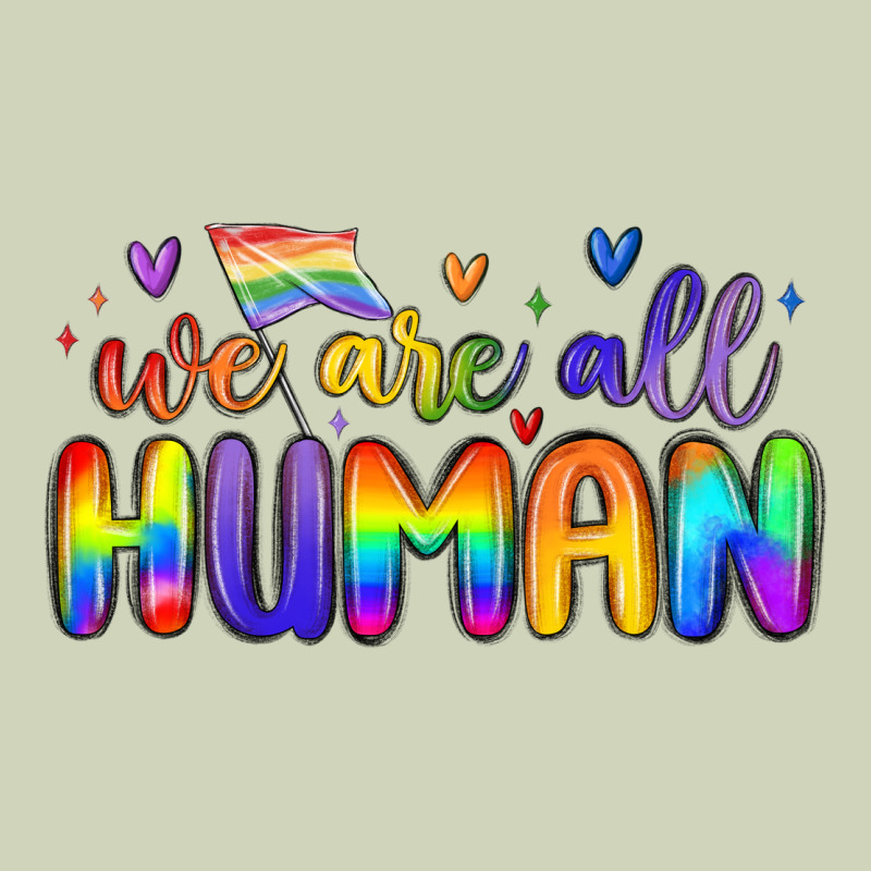 We Are All Human Heavyweight Hoodie by MaliasSmallBusiness | Teevron