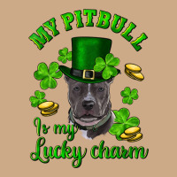 St Patricks Day My Pitbuli My Lucky Charm With Hat Vintage Hoodie | Teevron