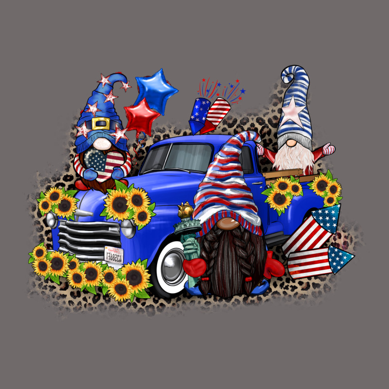 4th Of July Gnomes With Truck Urban Heavy Tee by CowGirlArtShop | Teevron